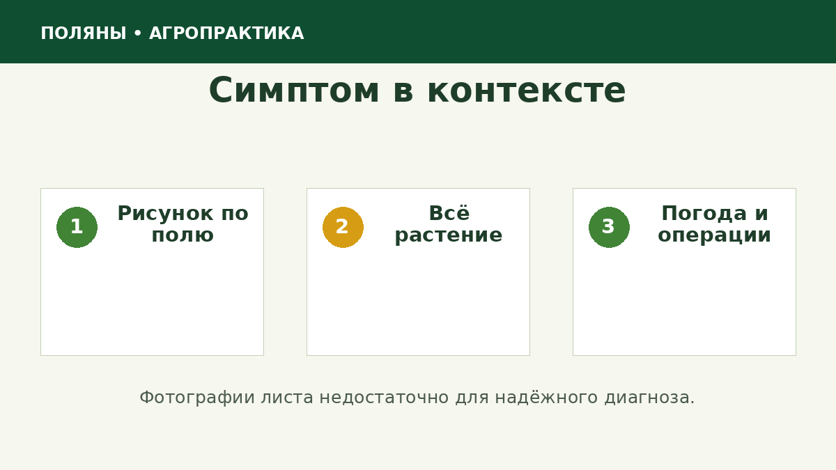 Контекст для диагностики болезни растений